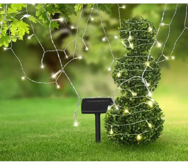 Lanț LED solar 20 m 120xLED/2,4V IP44 Globo 33700-120