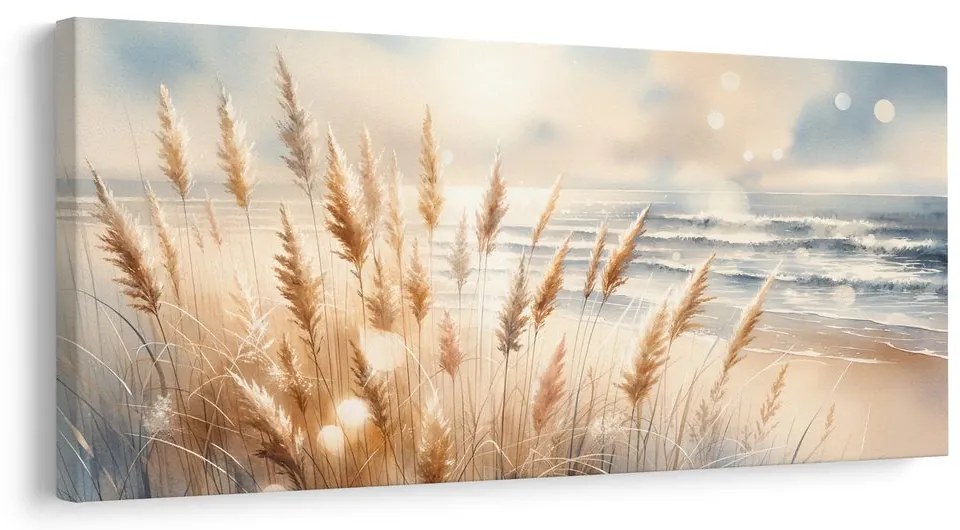 Tablou iarbă de pampas la mare