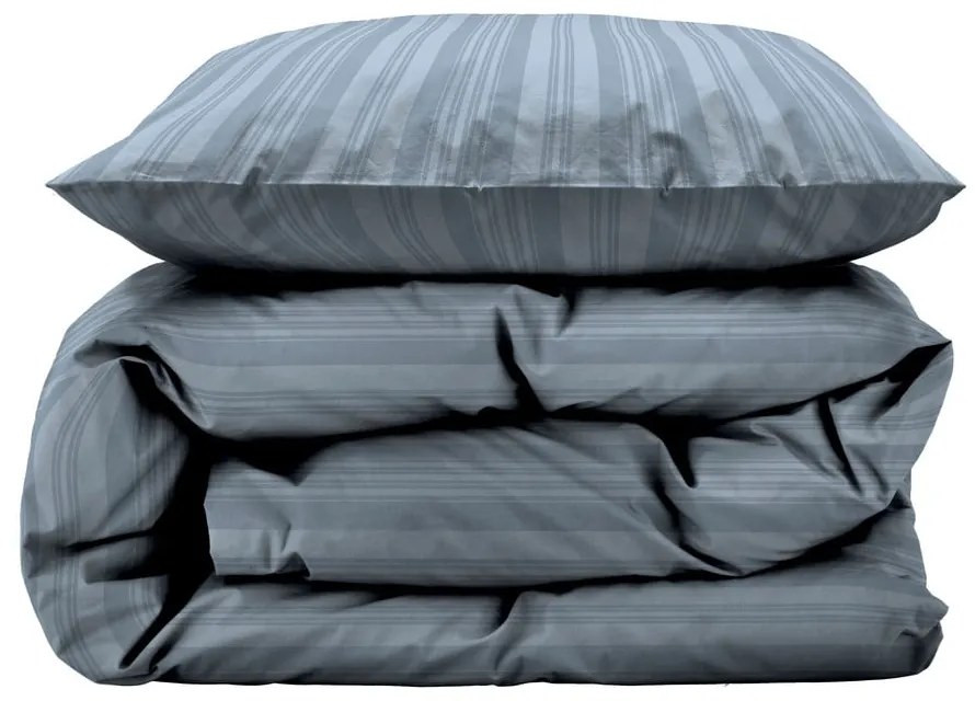 Lenjerie de pat albastru-deschis din damasc pentru pat de o persoană 140x200 cm Noble – Södahl