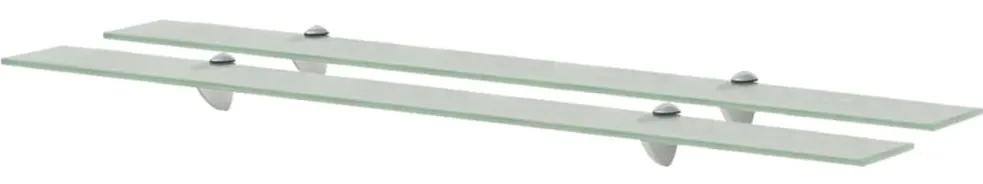 vidaXL Rafturi suspendate, 2 buc., 100 x 20 cm, sticlă, 8 mm