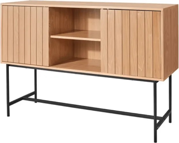 Comoda cu dulapuri VALMOR 90x127 cm, decor stejar