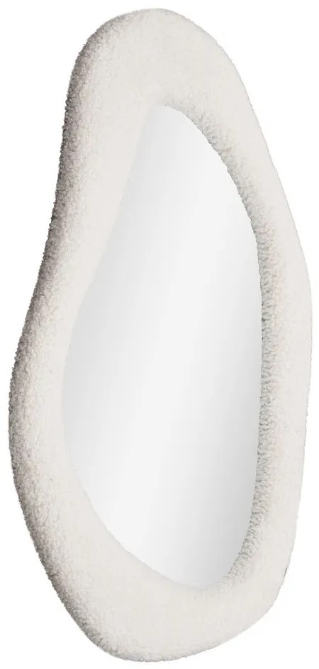Oglindă Bosa, plușată, albă 46,5x61 cm