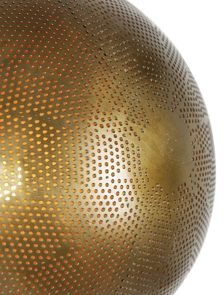 Lampă de podea industrială din bronz cu lemn reglabil - Haicha