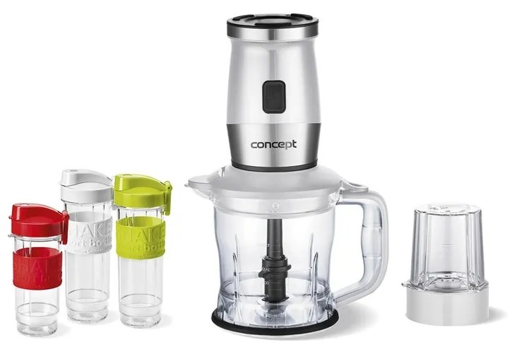 Blender multifuncțional Concept SM3391 FreshNutri 700 W + 2 x 570 ml + 400 ml sticle, alb