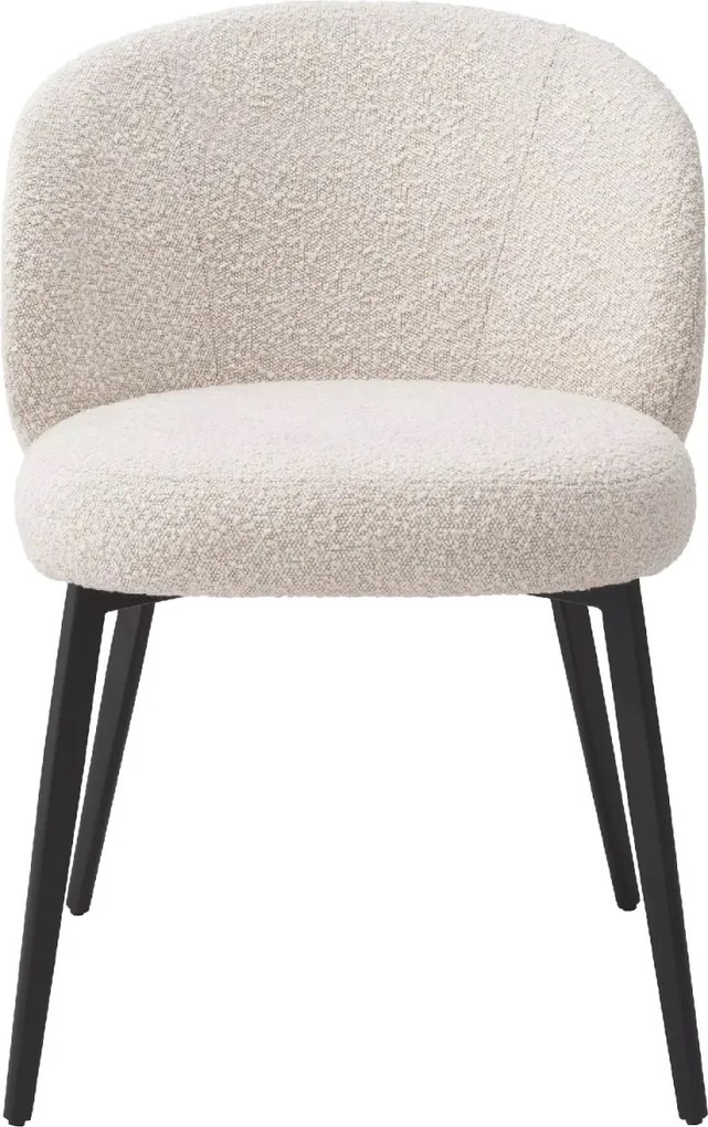 Set de 2 scaune design LUX Lloyd, boucle crem
