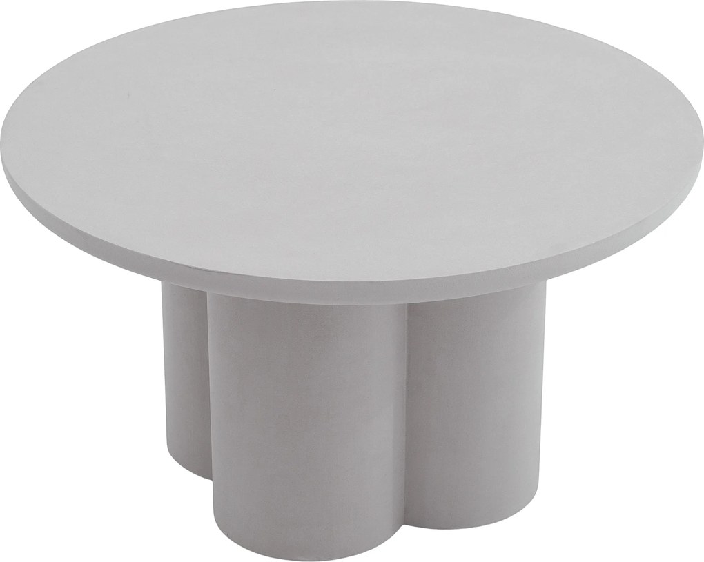 Măsuță de cafea rotundă Cylindus 80 cm - gri deschis