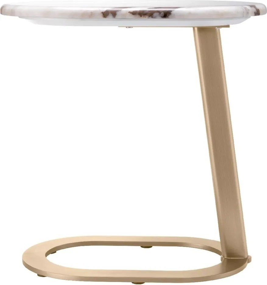 Masuta laterala design LUX cu blat din marmura Oyo