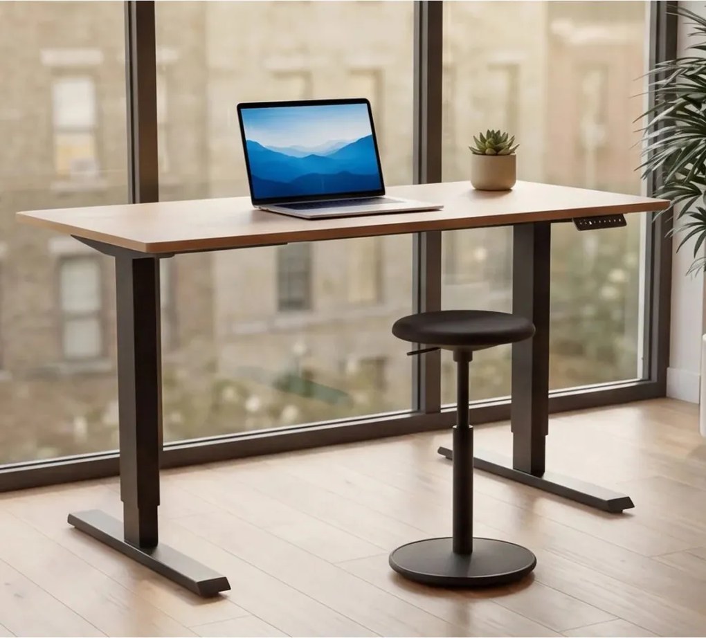 Birou reglabil electric pe inaltime OAK DESK 140cm