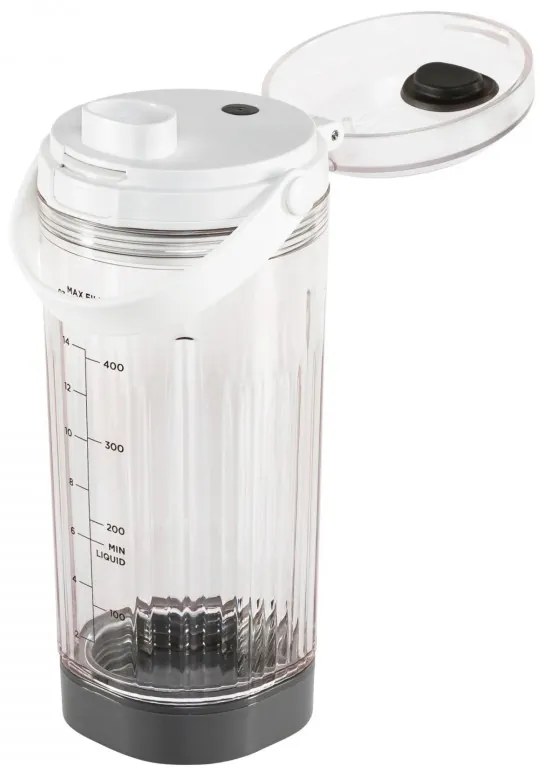 Blender portabil Ninja Blast BC151EUWH, 7.4W, 530 ml, Lama din otel cu 6 lame, Zdrobire gheata, Până la 10 cicluri, Fara BPA, USB-C, Alb