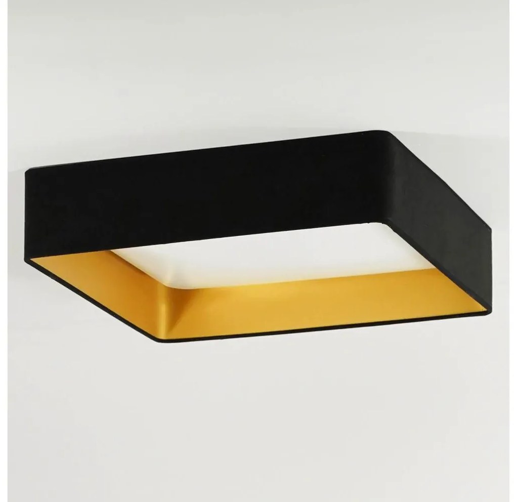 Brilagi - Plafonieră LED VELVET SQUARE LED/24W/230V neagră