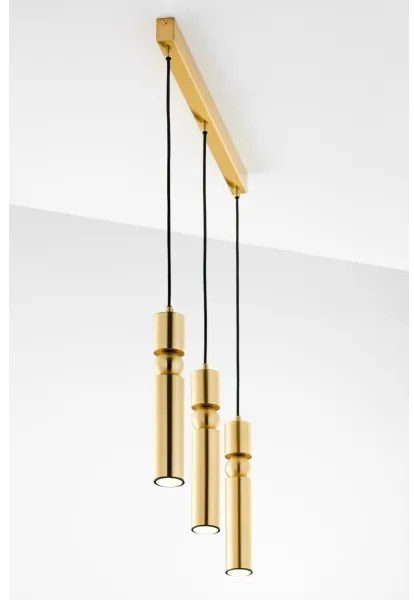 Lustră pe cablu Jupiter 2010 ALAS 3xGU10/10W/230V auriu