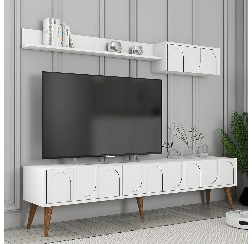 Mobilier living Bipemu 4 (alb + Nuc) . 1095713