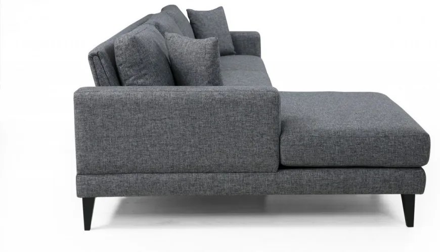 Coltar extensibil Nordic Corner Left (Chl+3R), Gri Inchis