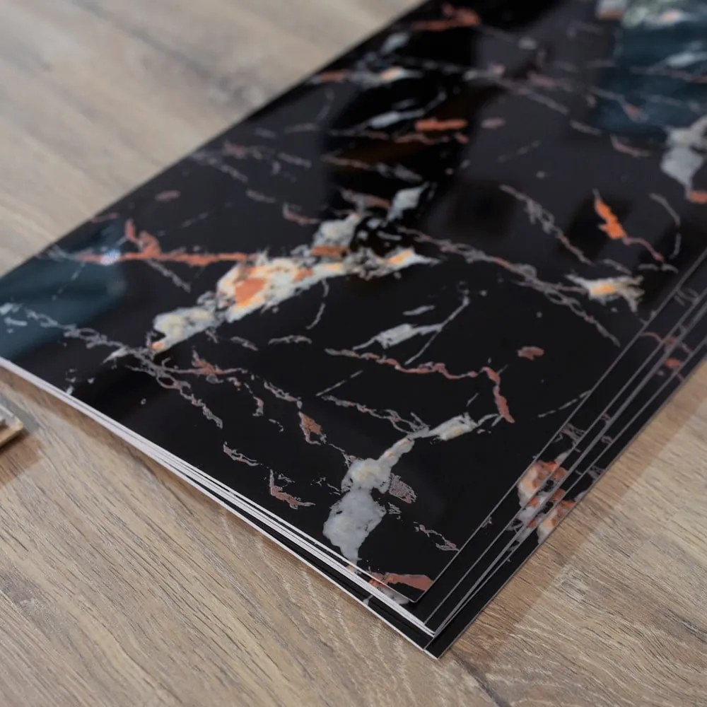 Set de panouri auto-adezive pentru perete 6 buc. 60x30 cm Black Gold – SP TREND