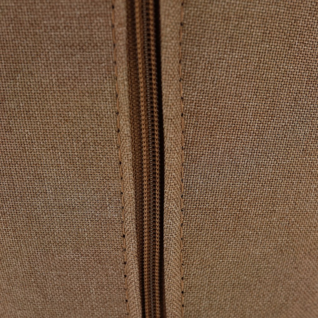 Fotoliu rotativ, material textil maro deschis, KONOR