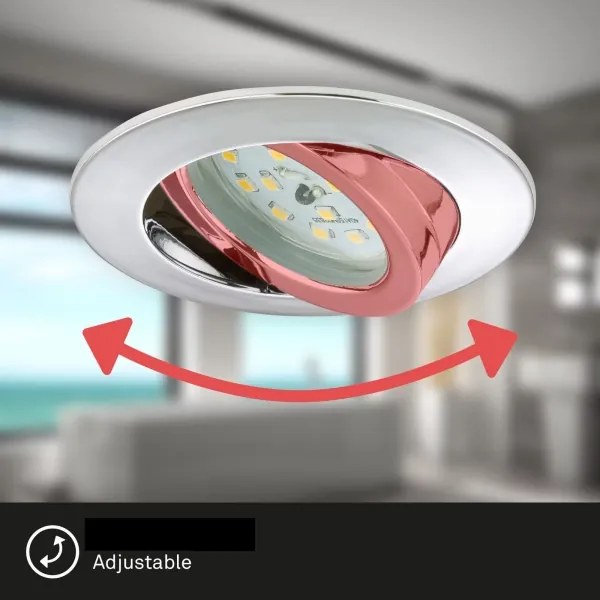 SET 3x corp de iluminat LED încastrat pentru baie Briloner 7209-038 LED/5W/230V IP23