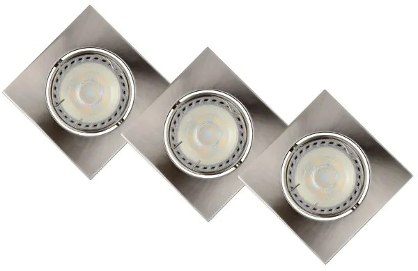Lucide 11002/15/12 - SET 3x Lampa incastrata LED FOCUS 1xGU10/5W/230V crom