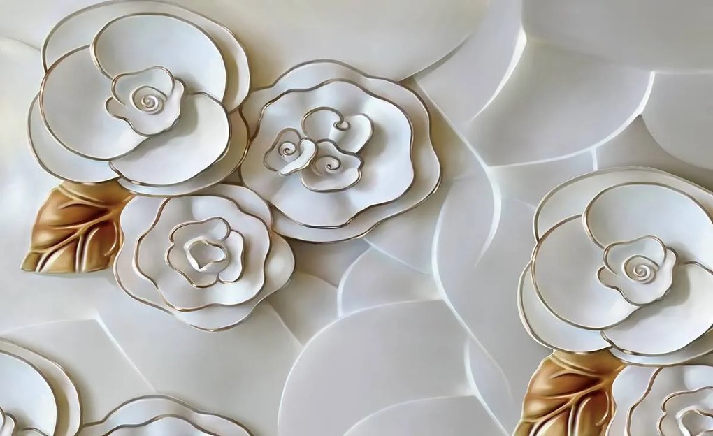 Fototapet - Floare din porcelan (254x184 cm)