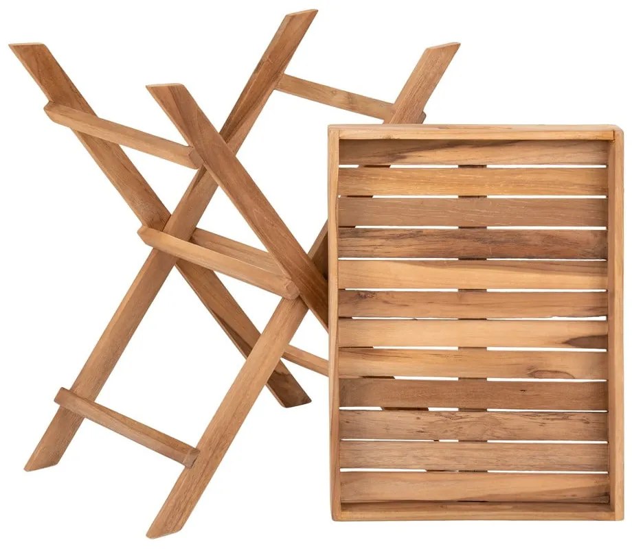 Masă de servire pentru grădină din lemn de tec 29x39 cm Ronda – House Nordic