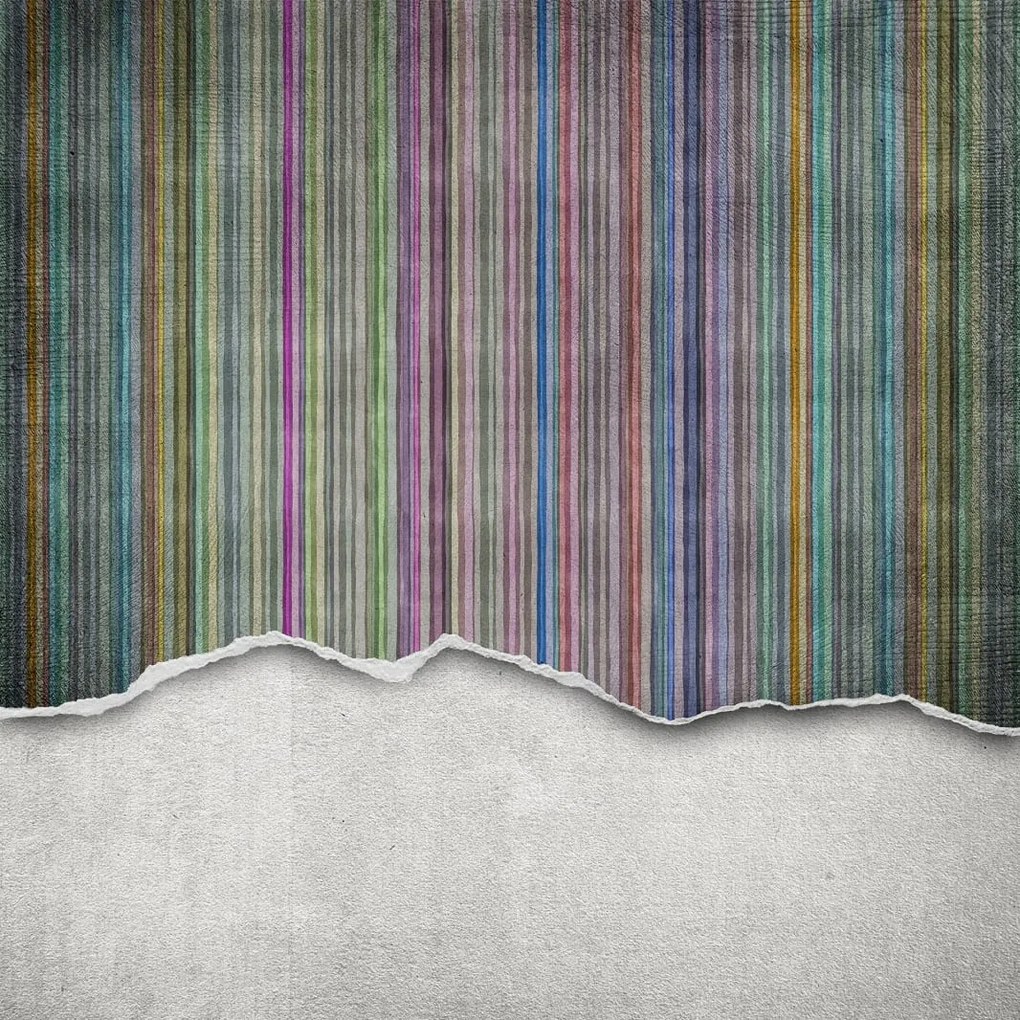 Tapet Worn Wall, Multi Stripe, Rebel Walls