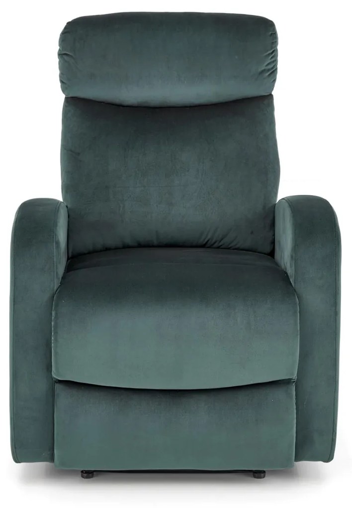 Fotoliu recliner Wonder velvet verde H98 cm