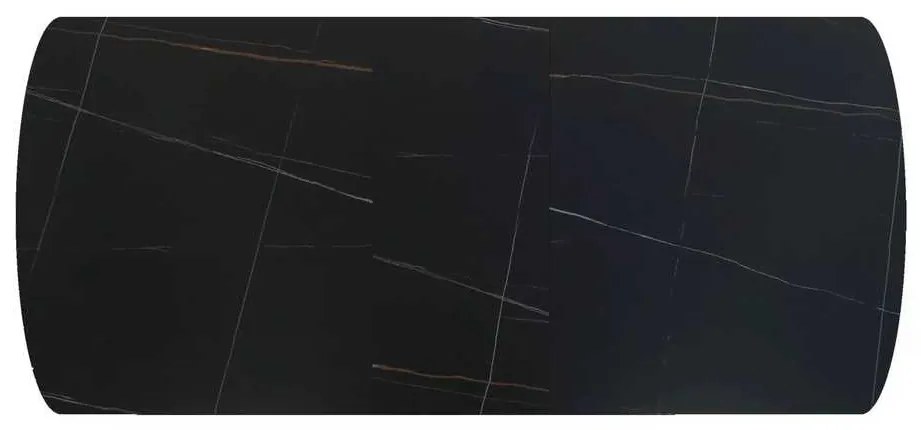 Masă de bucătărie Valmir 160 x 90 cm, negru