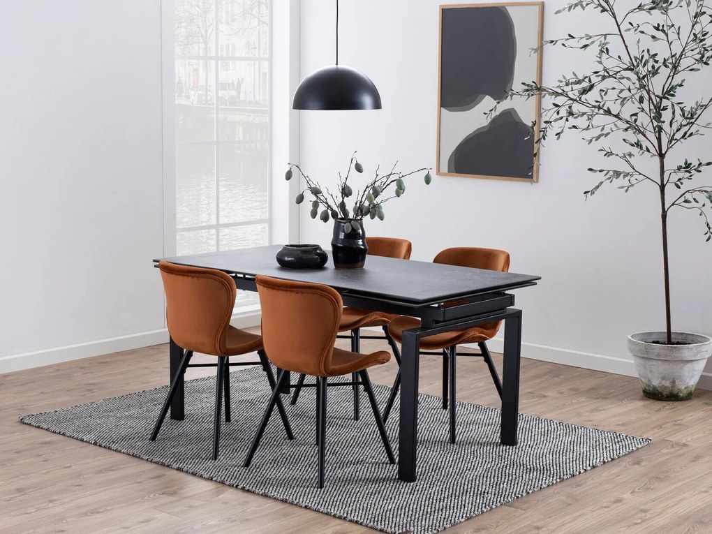 Set de mese Oakland 73476x85x120cm, Numărul de locuri: 4, Unghiular, Lemn: Cauciuc