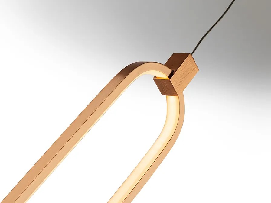 Pendul LED design ultra-modern Colette auriu roze SV-787130