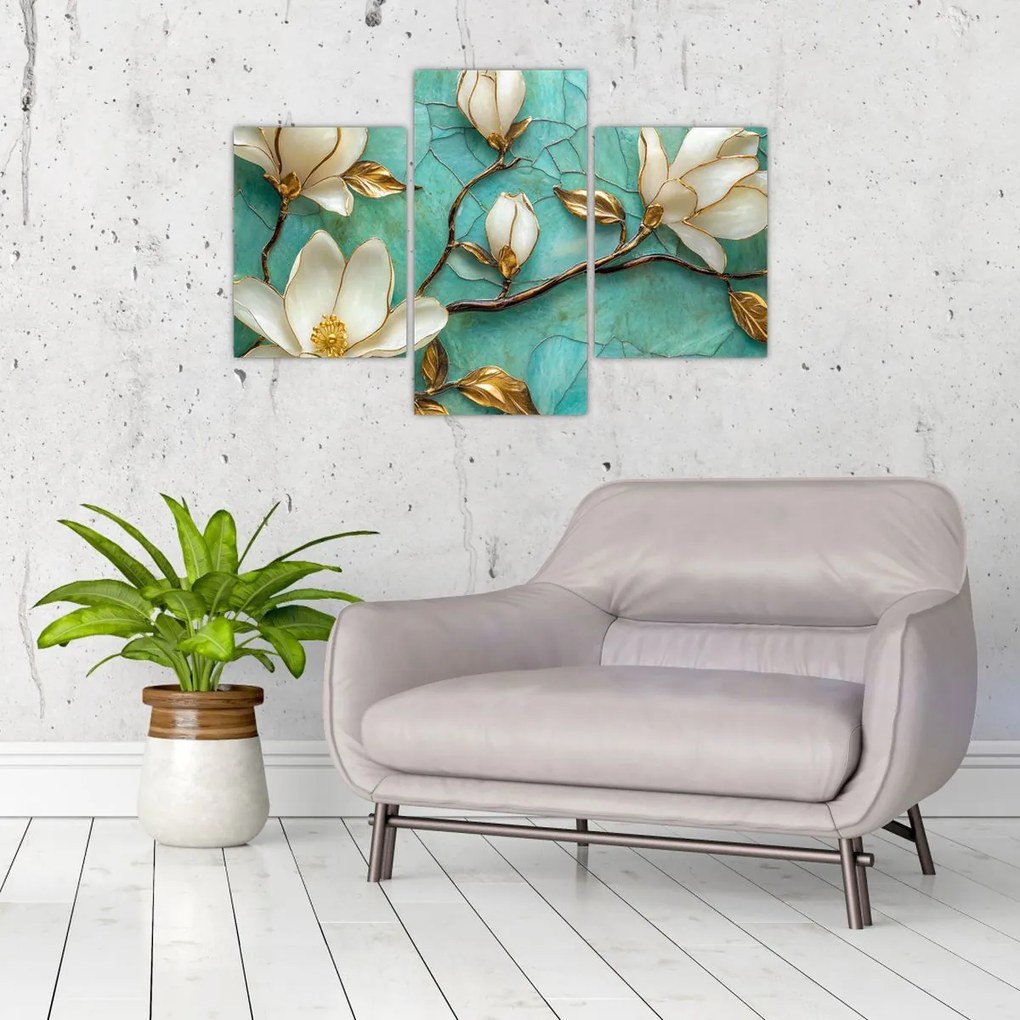 Tablou - Magnolii 3D (90x60 cm)