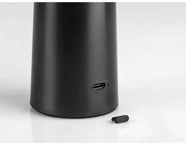 Lampă LED tactilă reîncărcabilă dimabilă de masă Rabalux 77147 POLPERRO LED/3W/3,7V 1200mAh negru