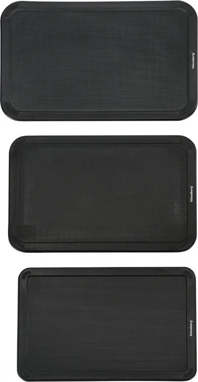 Set de cuțite și tăvi de tăiat Klausberg KB 9037, 8 piese, oțel inoxidabil, suport, maro/negru