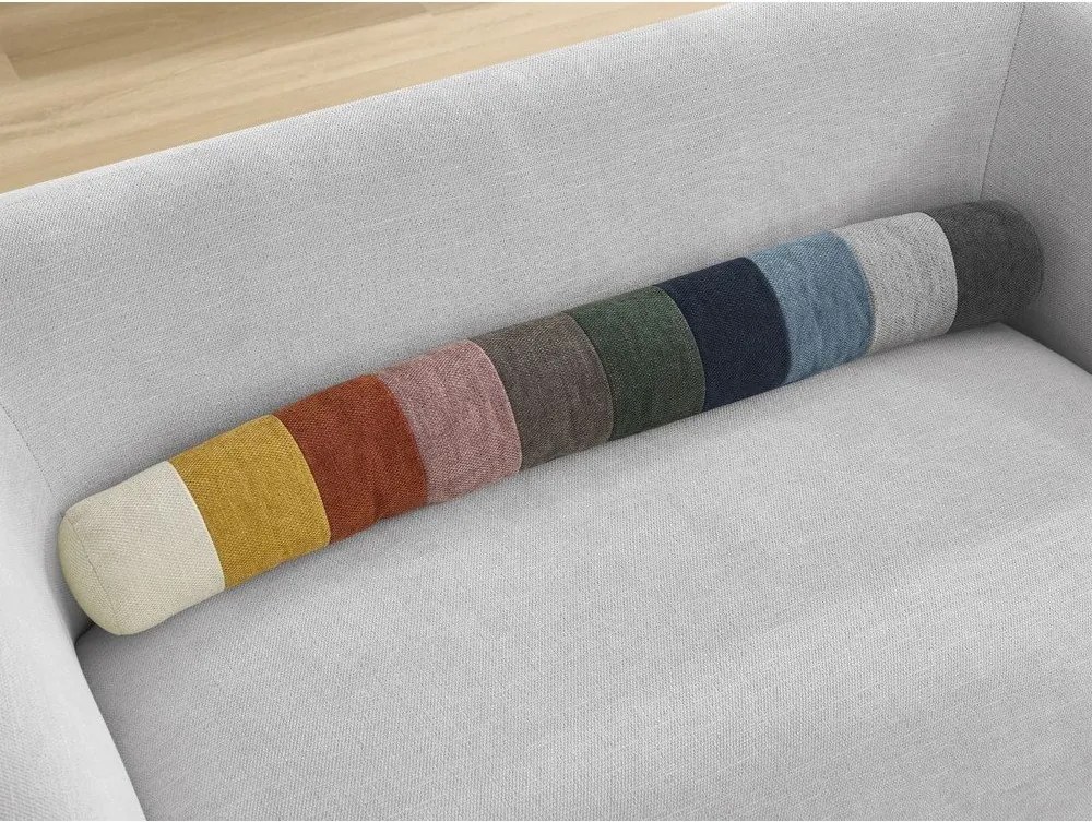 Canapea gri deschis cu tapițerie din chenille 160 cm Celine – Bobochic Paris