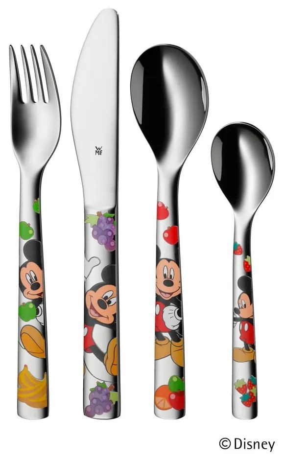 Set 4 tacâmuri pentru copii WMF Mickey Mouse