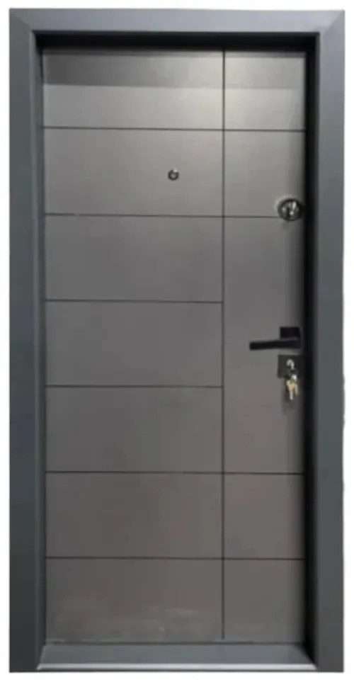 Usa metalica de apartament cu izolatie si vizor Novo Doors First Class NDS304, Deschidere Stanga Dreapta, Dimensiune 200X88 cm, Tabla 12 mm, Kit