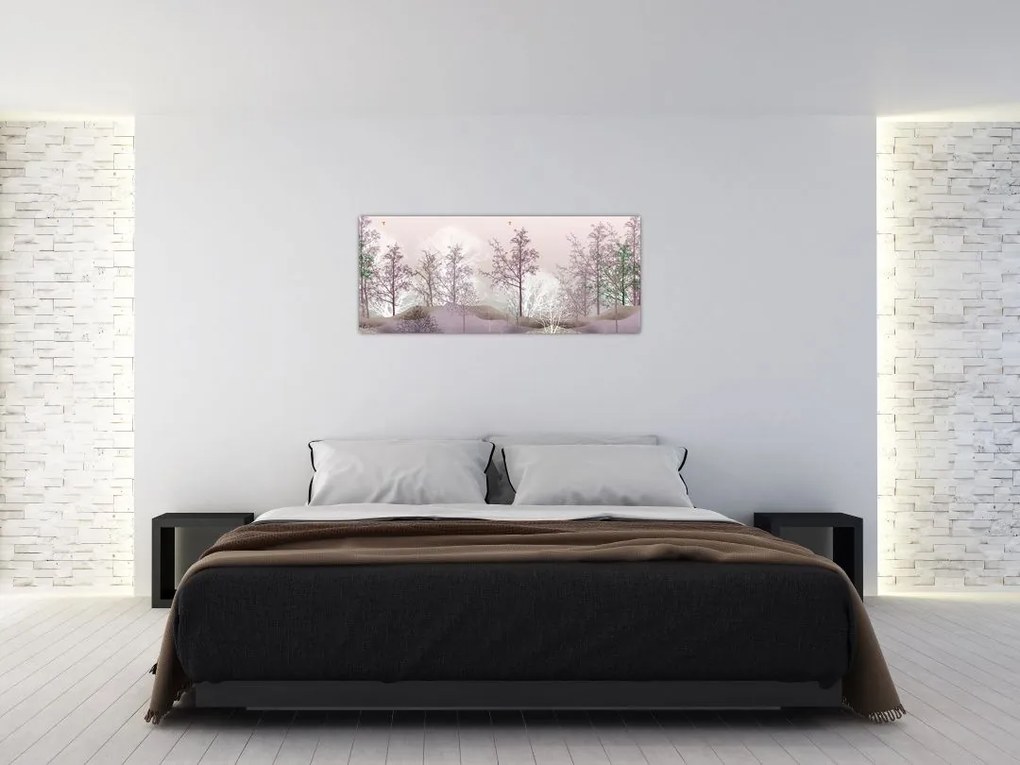 Tablou cu pădure (120x50 cm)