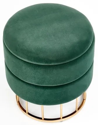 Taburet MINTY d. 37 cm verde/auriu