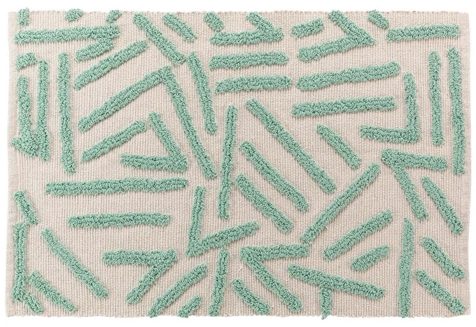 Covor verde mentă-crem lavabil 60x90 cm Athena – douceur d'intérieur