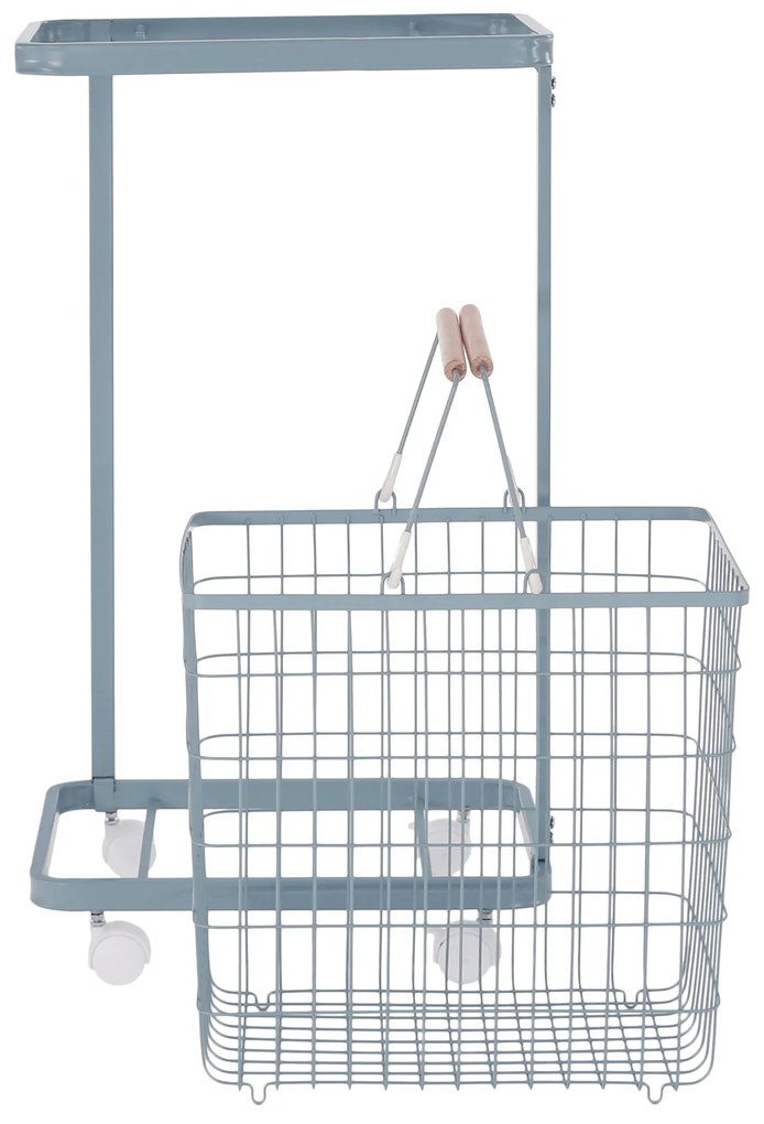 Coş de rufe, metal, gri-albastru, HERMES