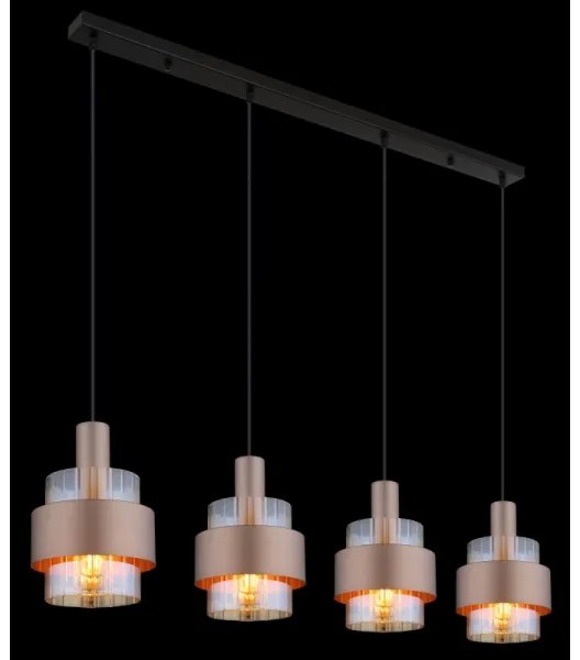 Lustră pe cablu Globo 15560-4HA MILLEY 4xE27/60W/230V