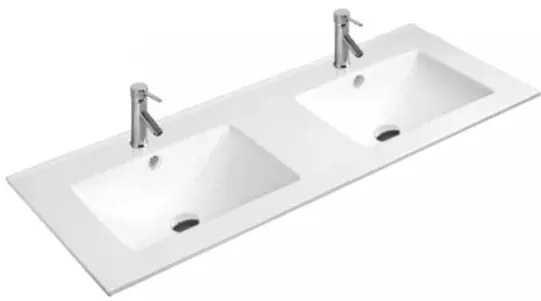 Mobilier de baie Porto 120 inferior cu lavoar alb
