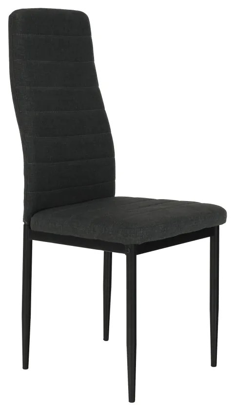 Scaun de sufragerie Collort nova (gri închis + negru). 744536
