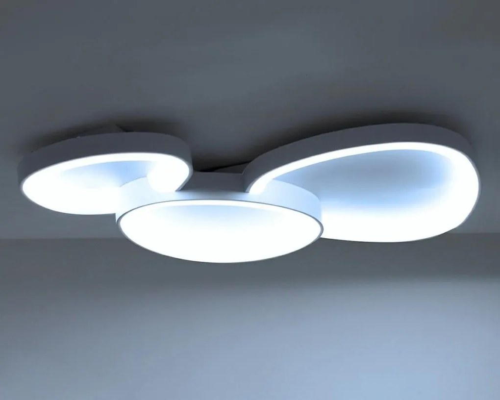 Plafoniera LED CCT cu telecomanda AREA 3 alb