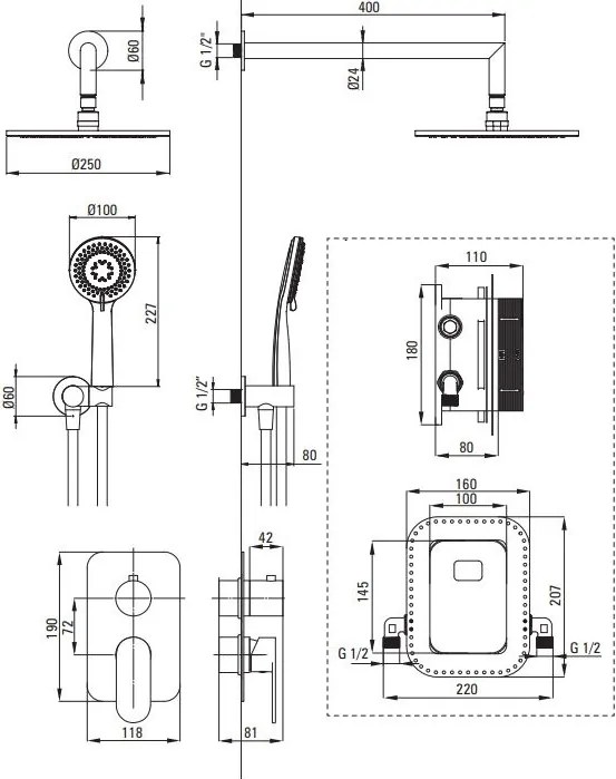 Alpinia⭐️Gold Set de dus finisaj auriu Deante BXYZZGAM