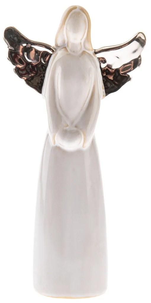 Înger cu inimă 14,5 cm, porțelan