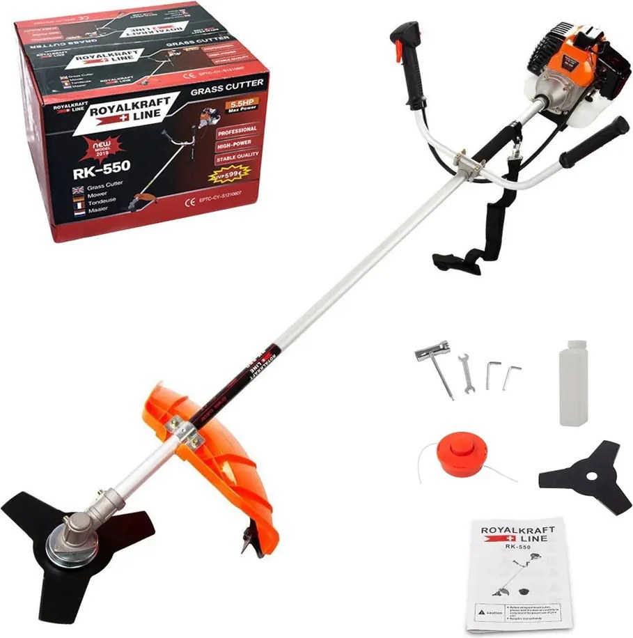 Motocoasă Professional Royal Kraft Line RK-550, 5.5 CP, 55CC, 7500 RPM