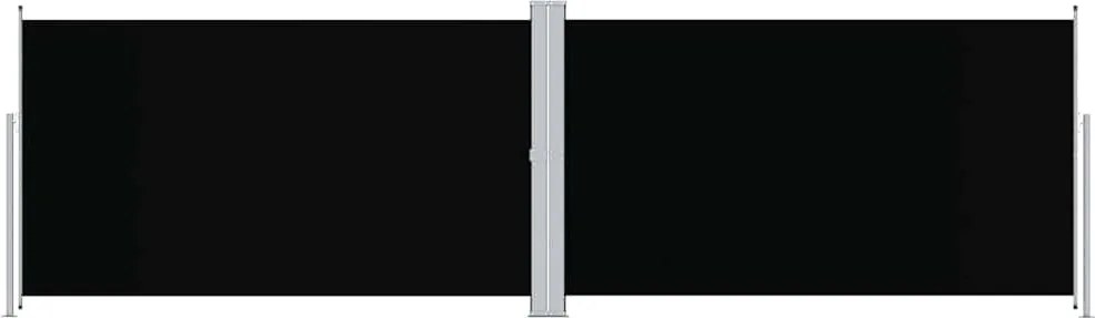 vidaXL Copertină laterală retractabilă, negru, 180x600 cm