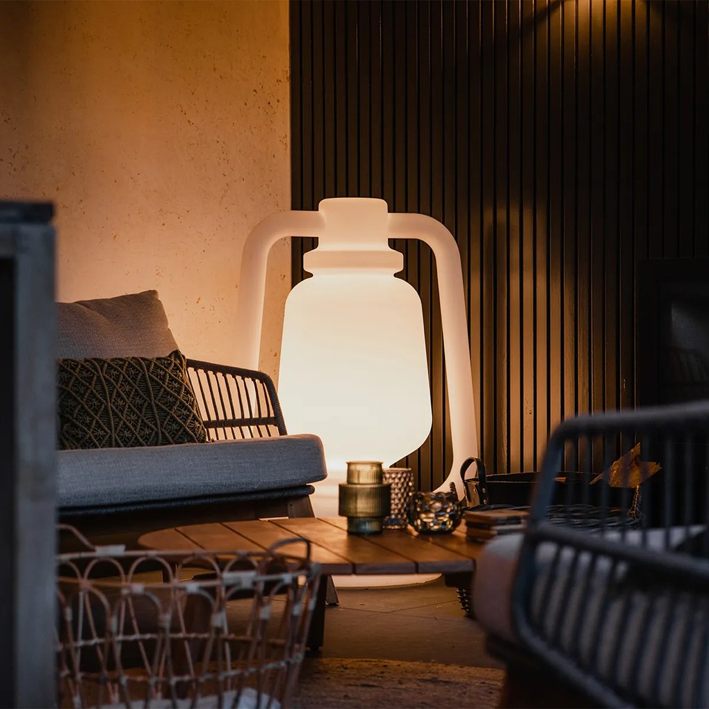 Lampă de podea inteligentă albă 110 cm inclusiv Wifi G95 - Storm Extra Large