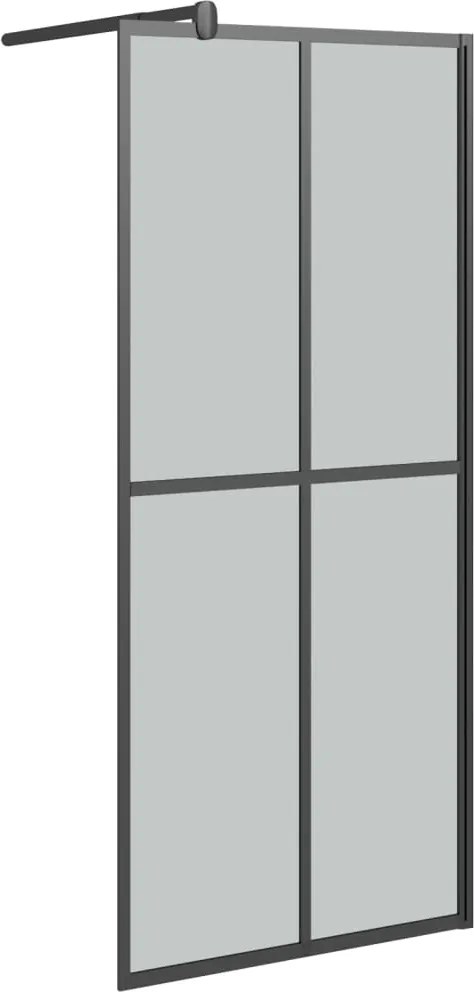 vidaXL Paravan duș walk-in, 90x195 cm, sticlă securizată închisă