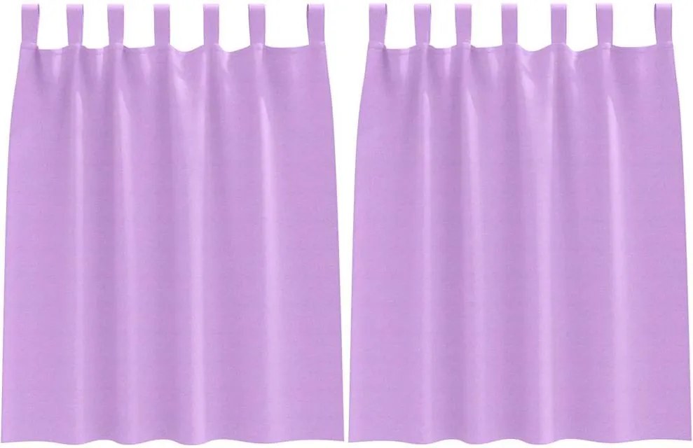 vidaXL Perdele Opaque cu Inel 2 pcs Violet 140 x 140 cm Poliester