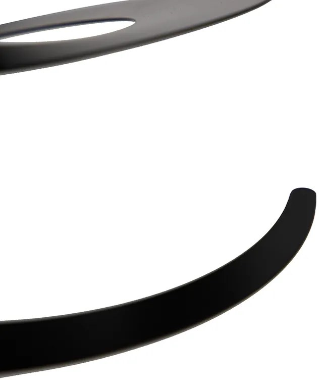 Abajur din oțel negru 20 cm - Spiral